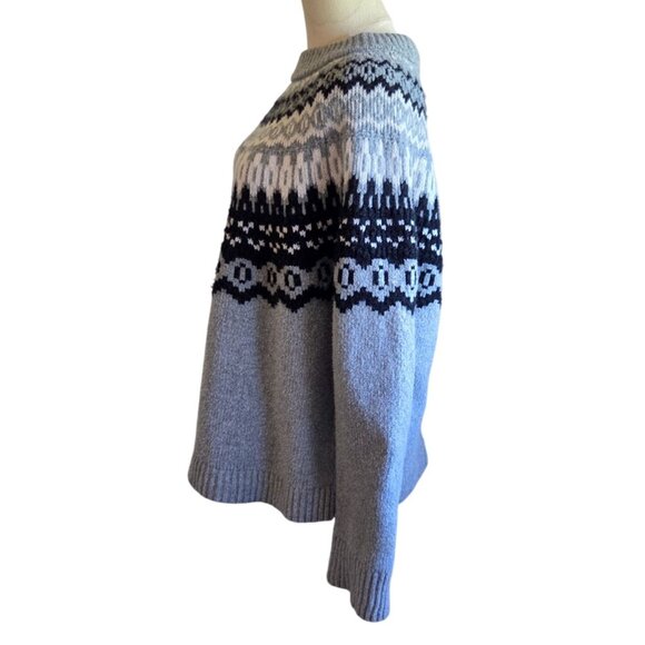 Universal Thread Grey Nordic Pattern Sweater Womens Size XL - Picture 4 of 13